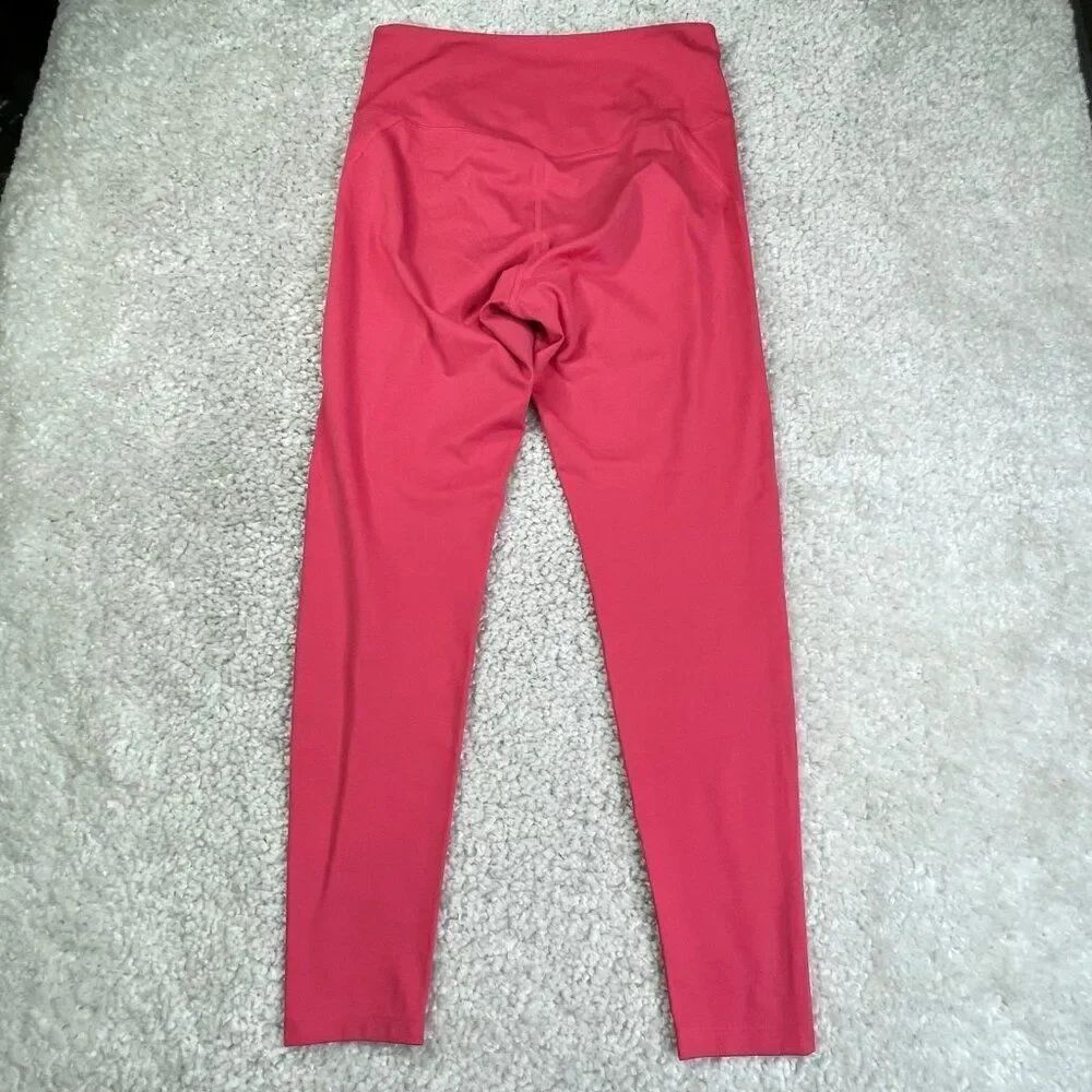 Girlfriend Collective Compressive High Rise Legging Geranium Pink - Picture 3 of 12